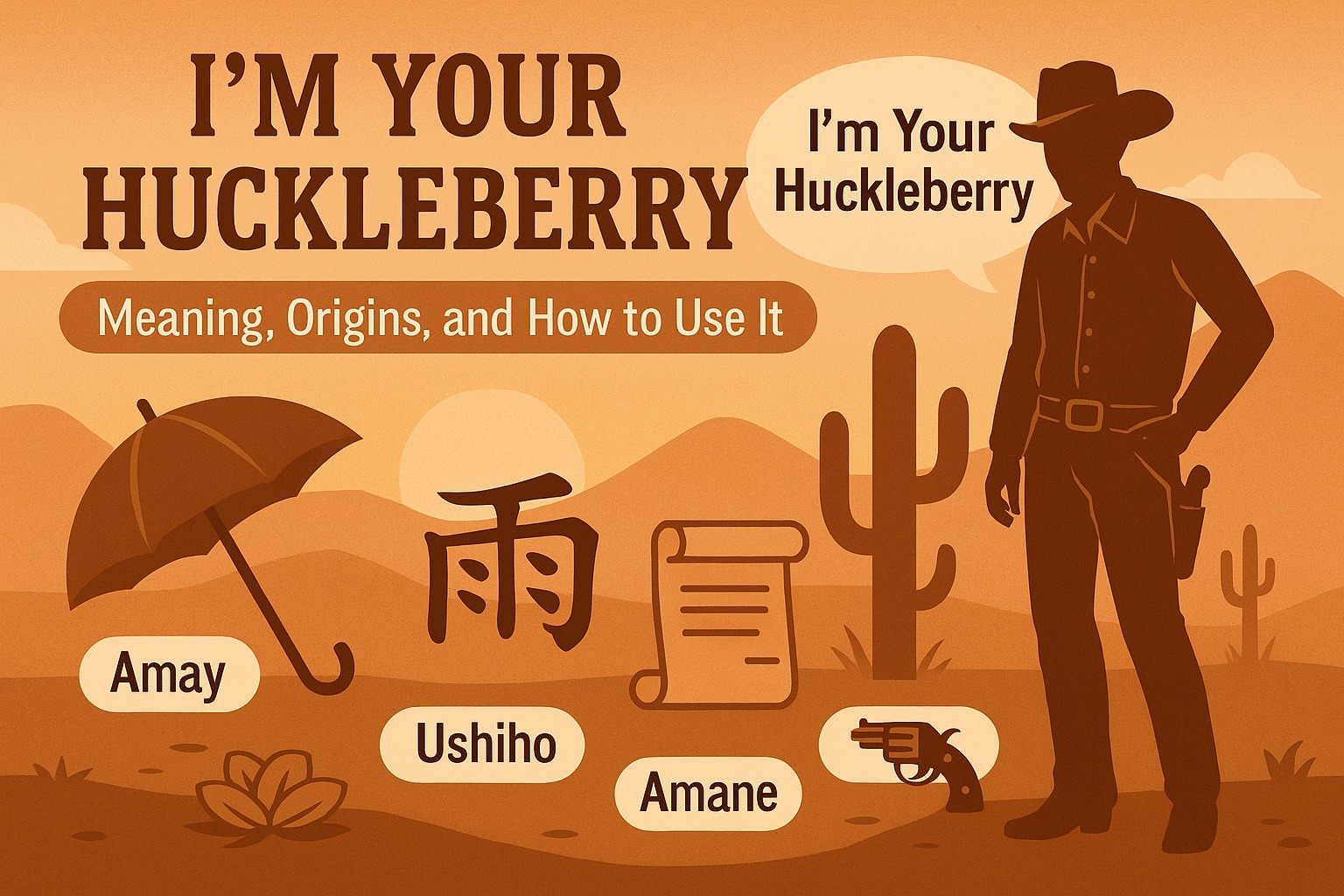 I’m Your Huckleberry: Meaning, Origins, and How to Use It