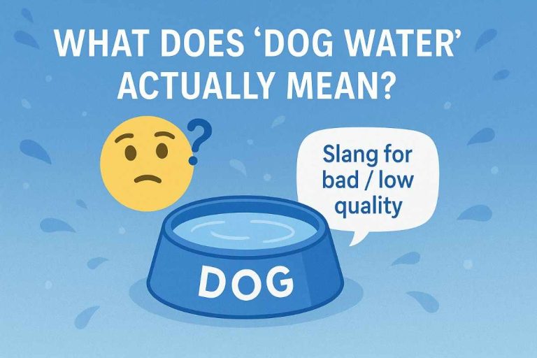 What Does “Dog Water” Actually Mean?