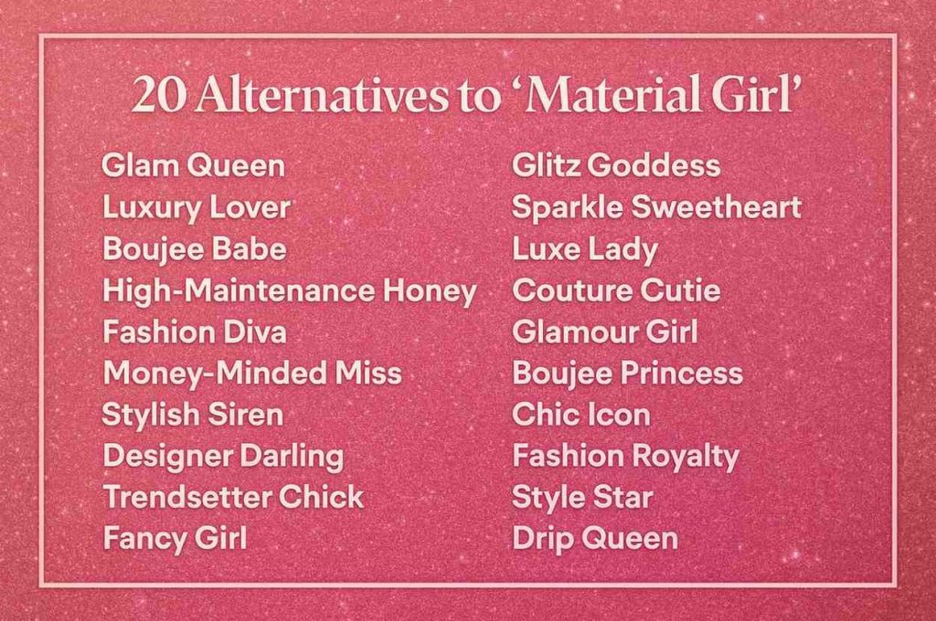 Alternatives to “Material Girl”