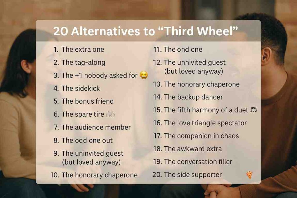 20 Alternatives to “third wheel”