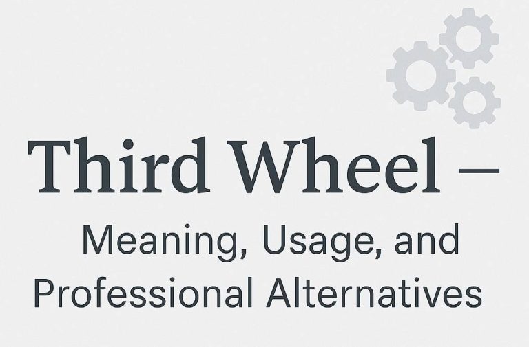 Third Wheel — Meaning
