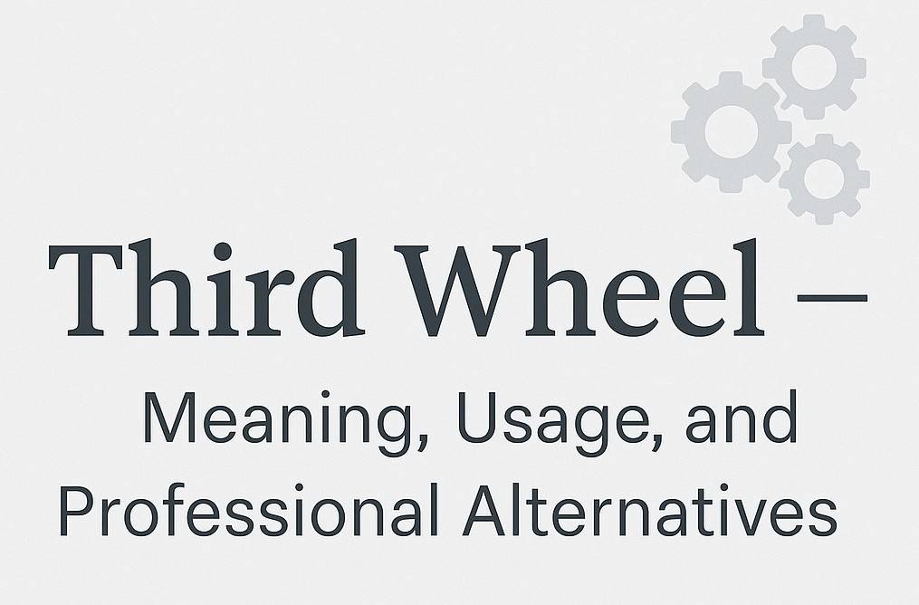 Third Wheel — Meaning