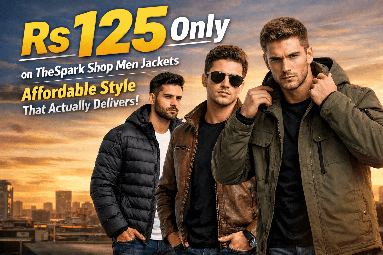 Rs 125 Only on TheSpark Shop Men Jackets – Affordable Style That Actually Delivers