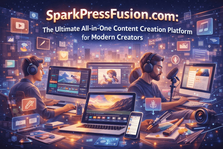 SparkPressFusion com: The Ultimate All-in-One Content Creation Platform for Modern Creators